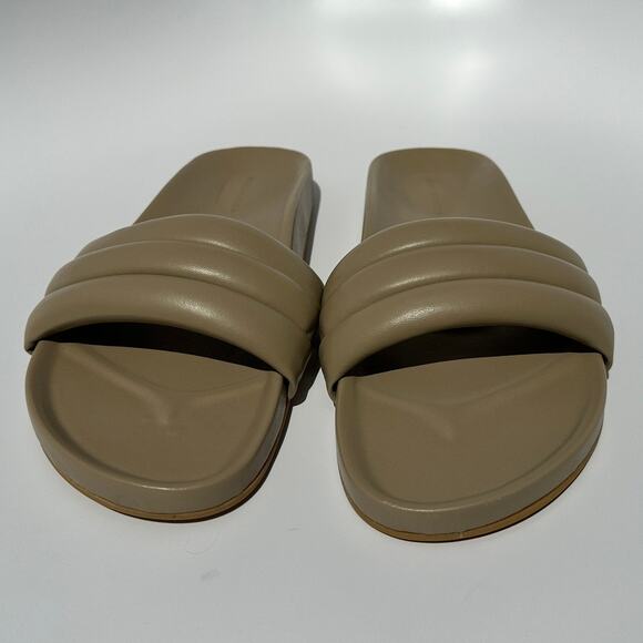 Beatrice Valenzuela Monocolor Sandalia Slides Sandals US Size 7 Taupe - Picture 12 of 14
